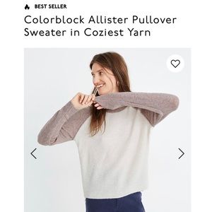 Madewell colorblock sweater
